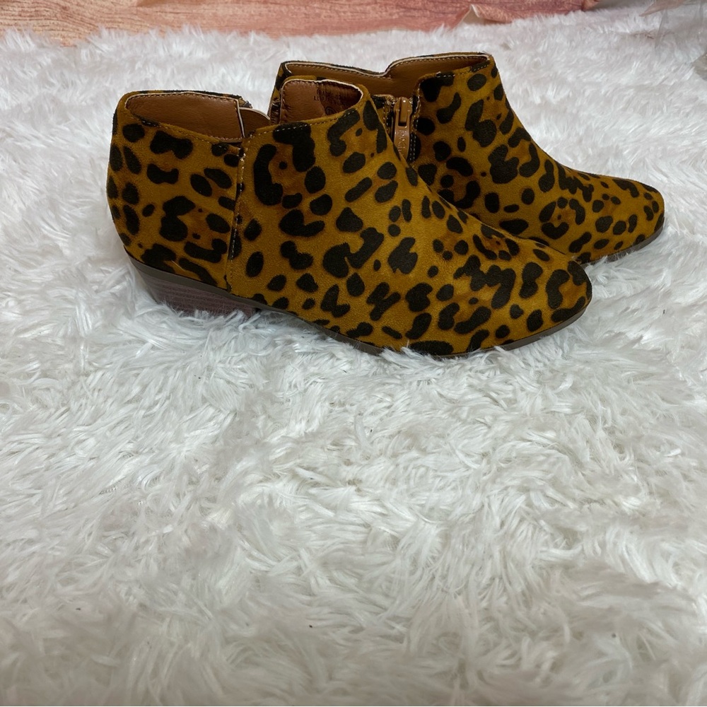 Leopard Print Ankle Boots